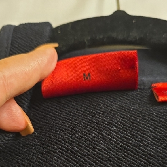 HUGO Navy Asymmetrical Zip Hoodie - Picture 8 of 16